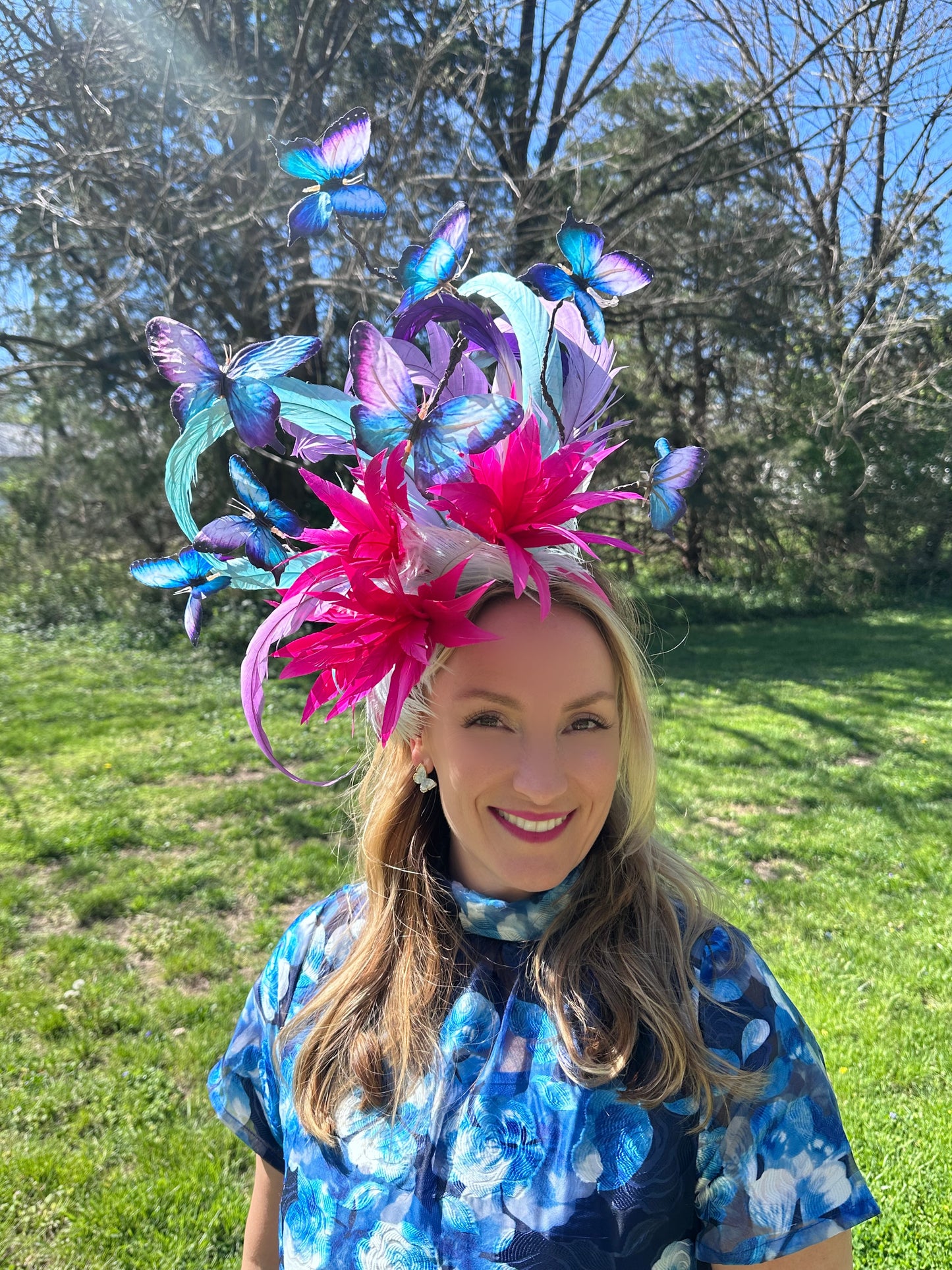 March of Butterflies blue/purple