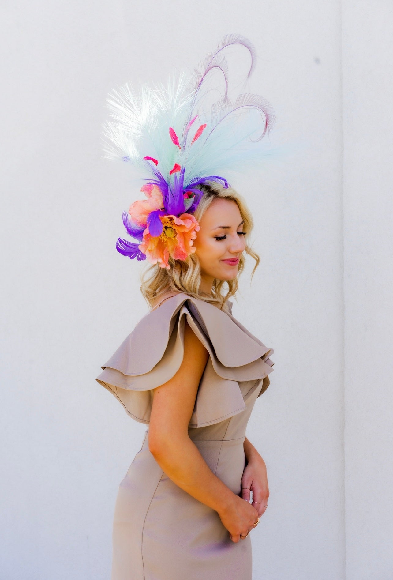 Pastel Pomp Fascinator