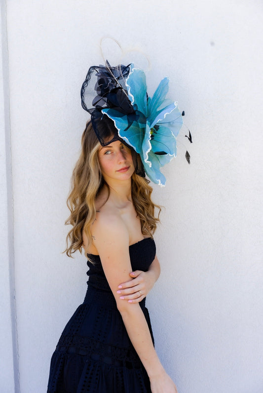 Blue Poppy Fascinator