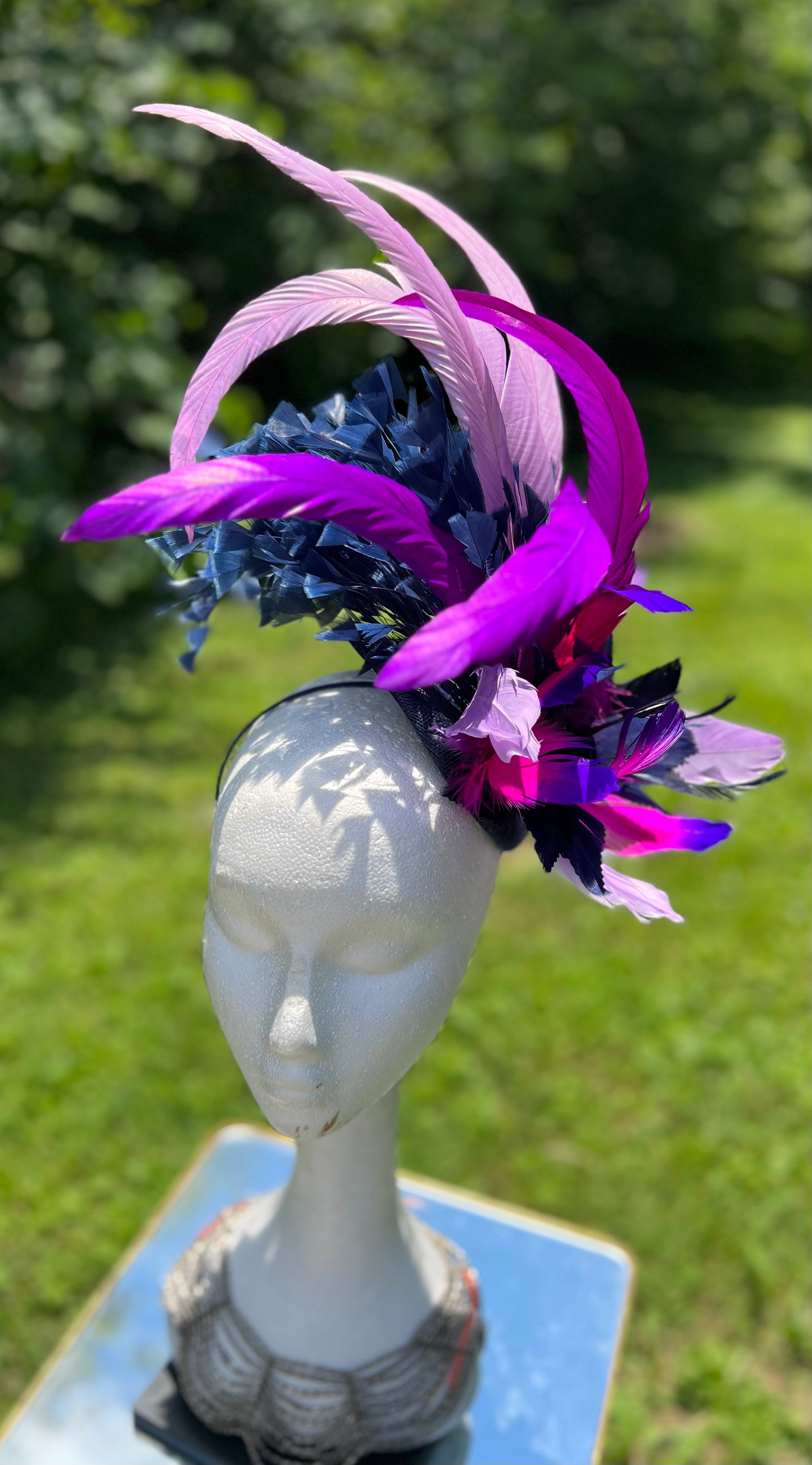 Violets Are Blue Fascinator