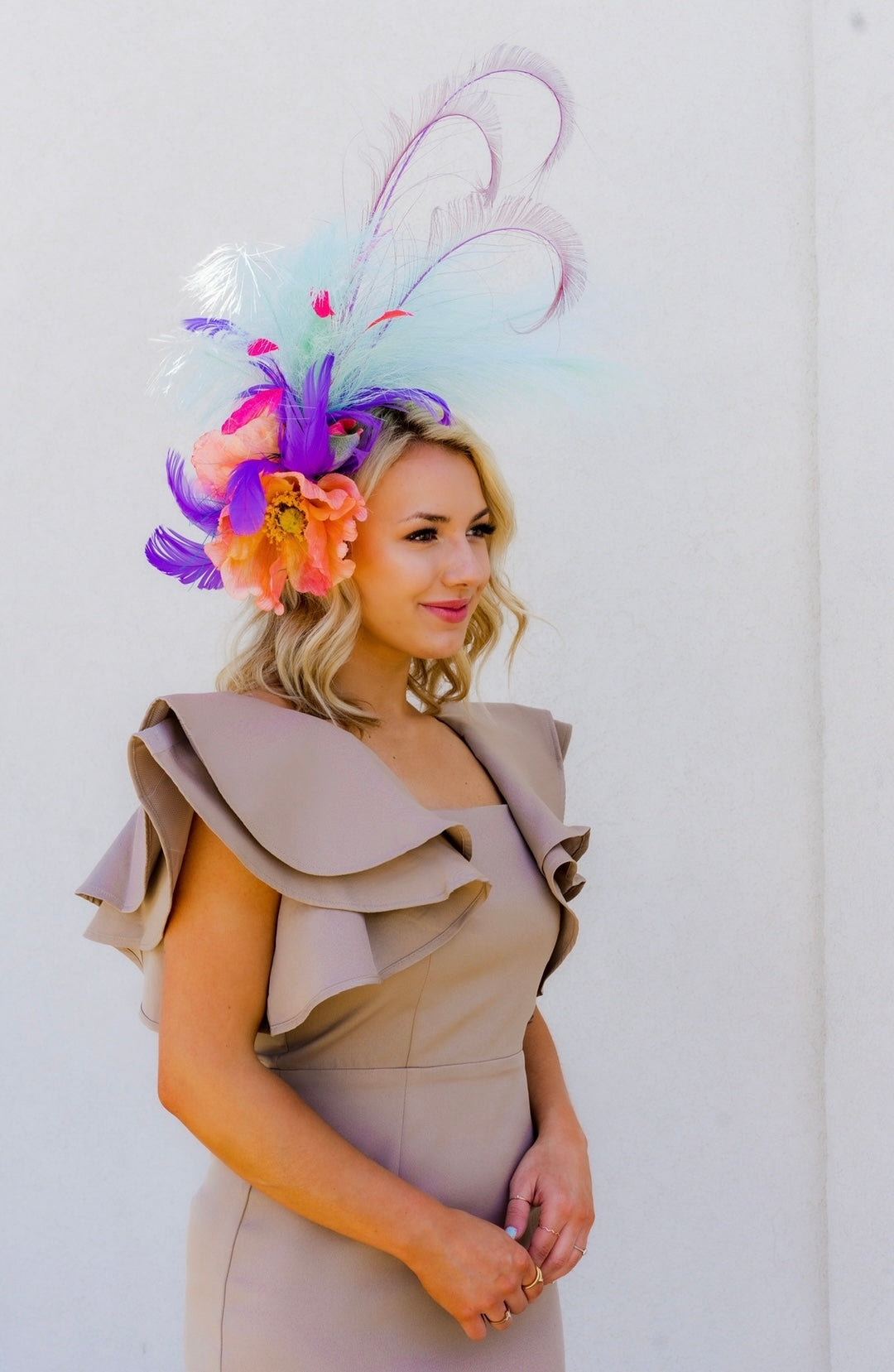 Pastel Pomp Fascinator