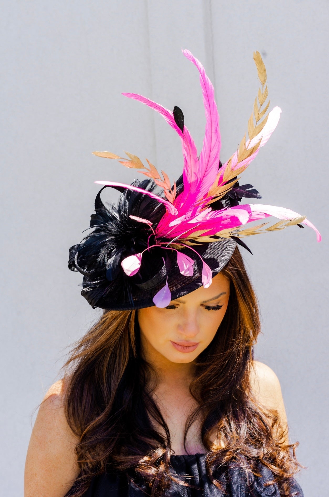 Goldie Pink Fascinator