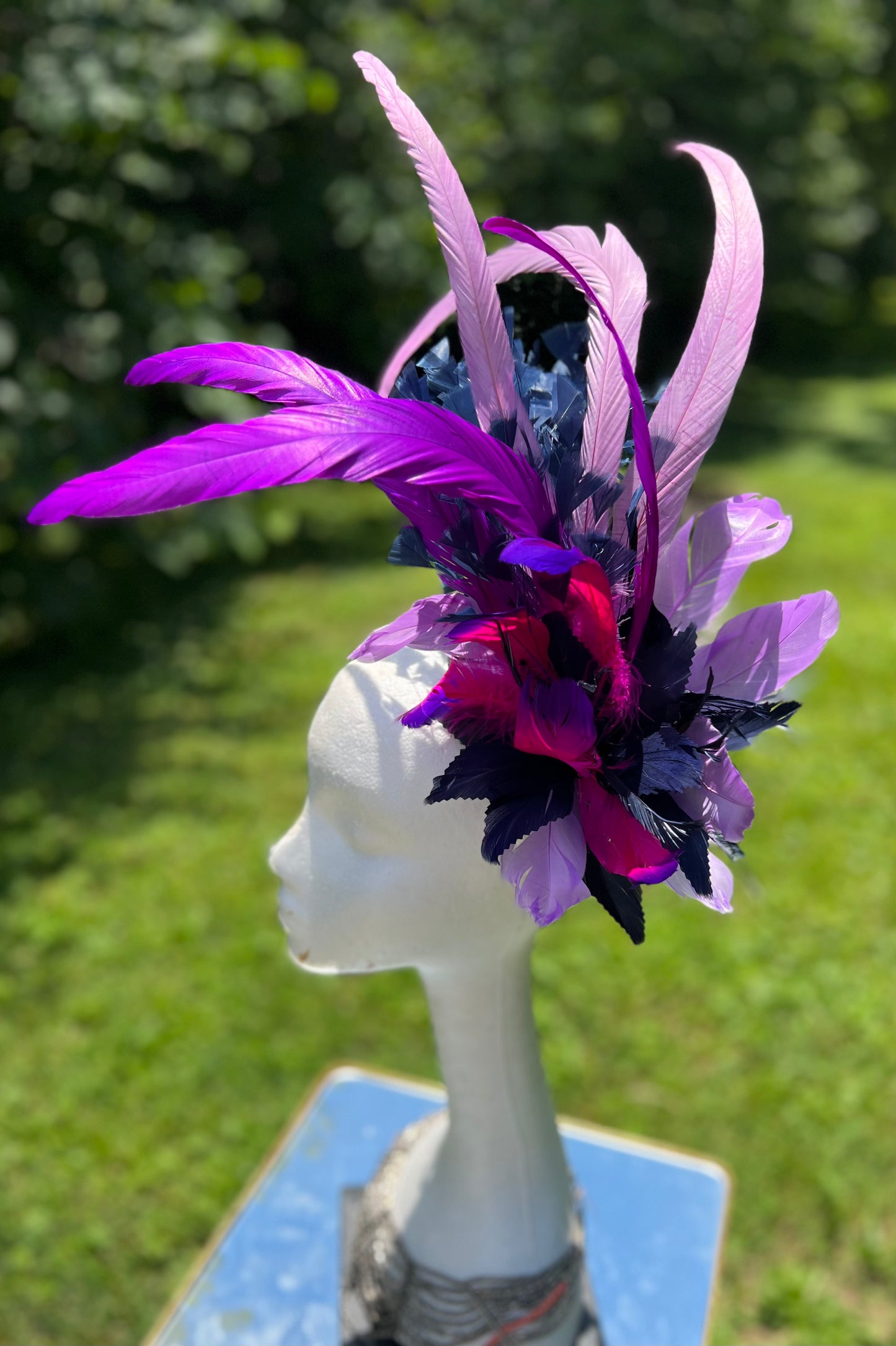 Violets Are Blue Fascinator