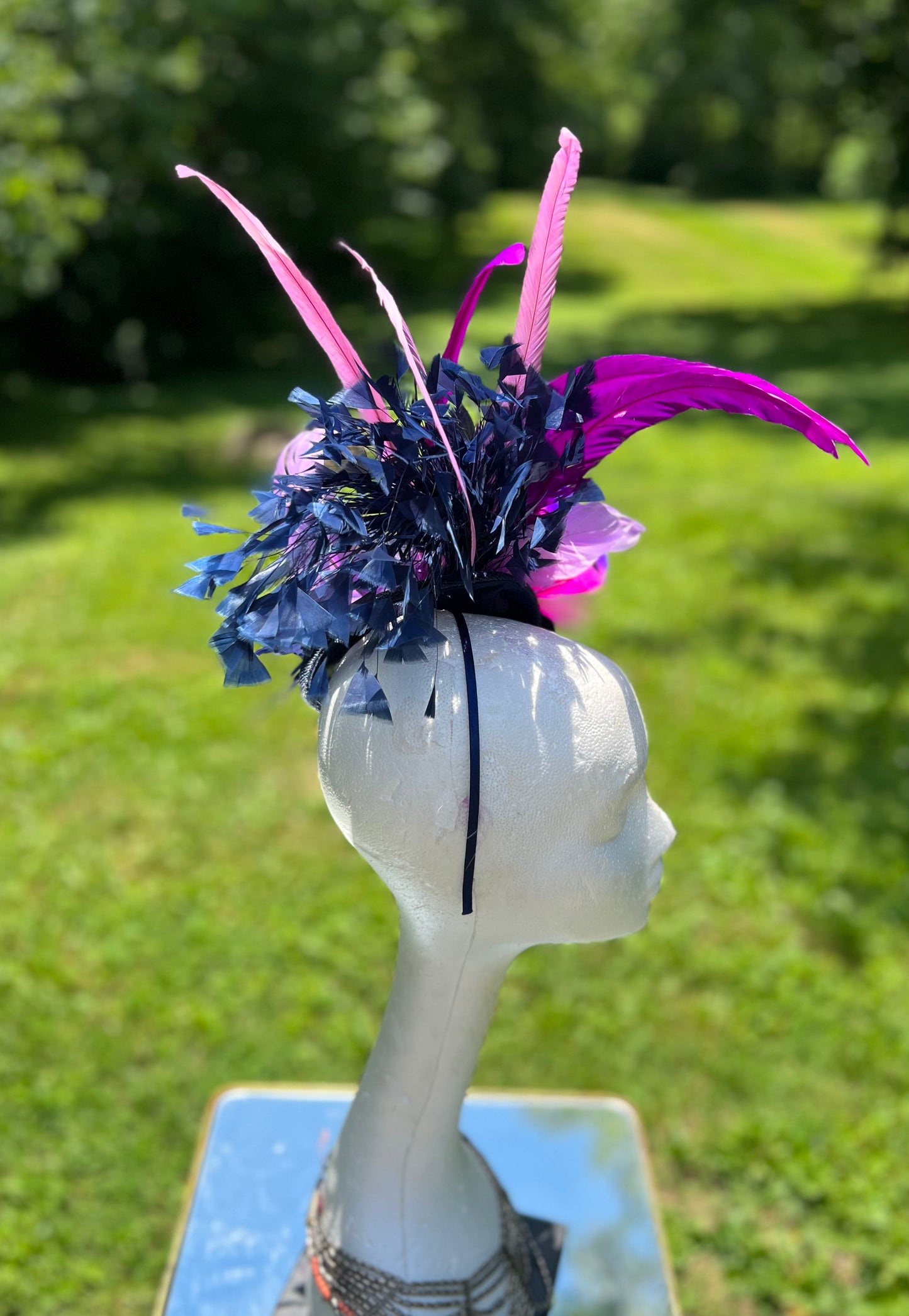 Violets Are Blue Fascinator