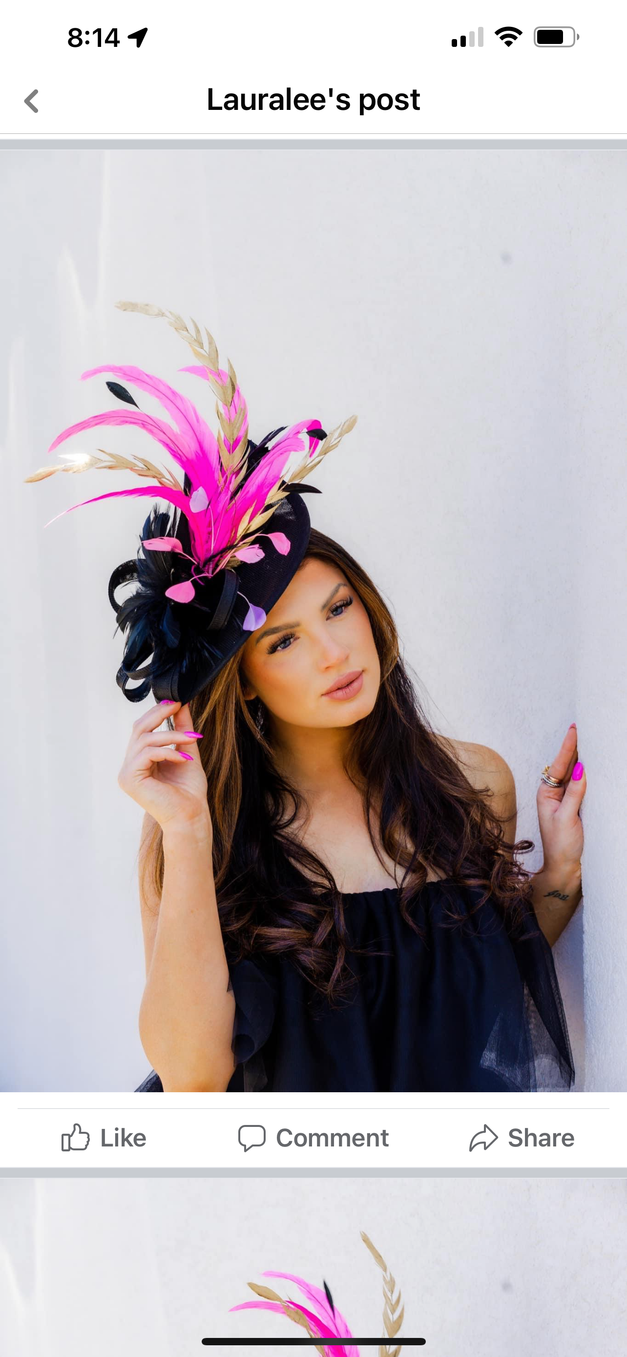 Goldie Pink Fascinator