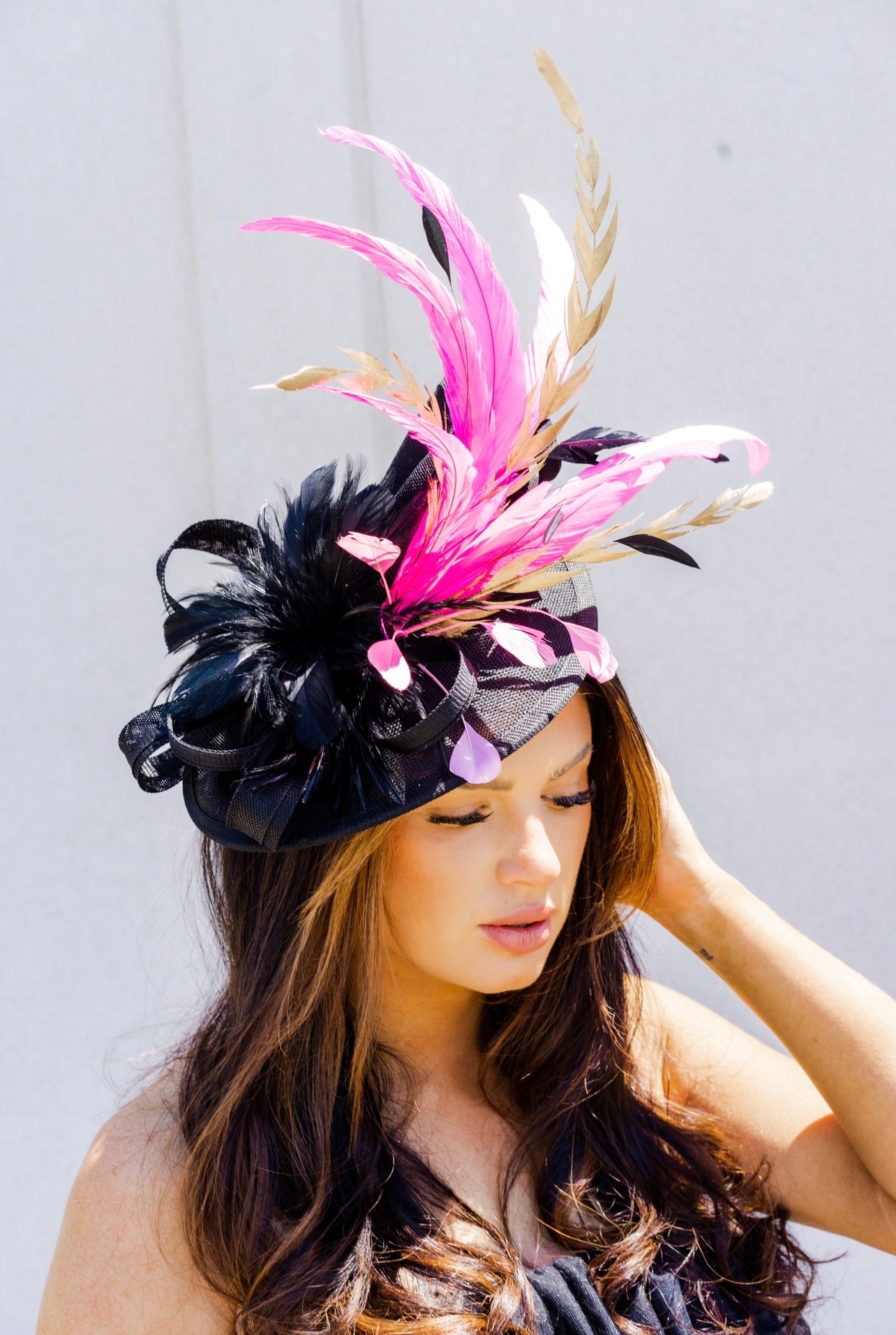 Goldie Pink Fascinator